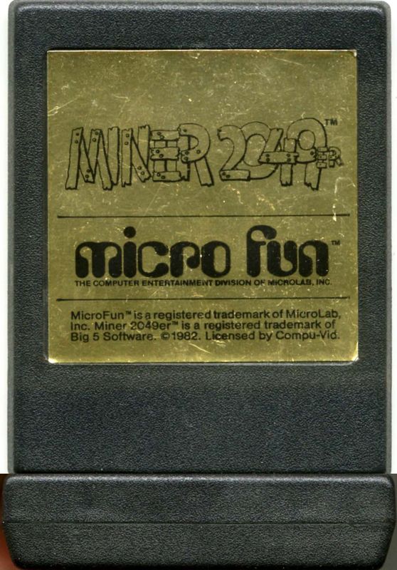 Miner 2049er box art for Colecovision